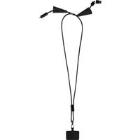 Lanyard de plástico reciclado para smartphone con sincronización de datos integrada y cable 5 en 1 de carga rápida de 100 W "