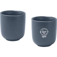 Juego de 2 tazas de espresso de cerámica acabado mate de 90 ml Male