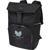 Mochila para portátil de 15" enrollable de material reciclado GRS de 18 L Rhine