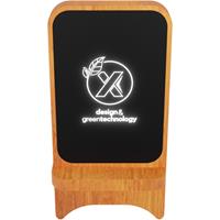 Cargador inalámbrico de madera de 15 W luminoso "SCX.design W16"