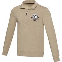 Sudadera unisex de material reciclado con cremallera 1/4 Aware™ de 280 g/m² Tin
