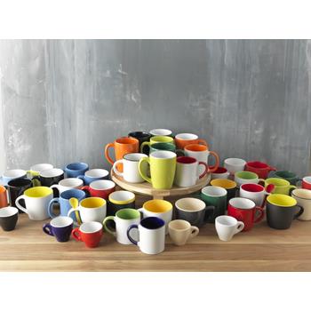 Taza de 350 ml para sublimación con asas e interior de color Pix