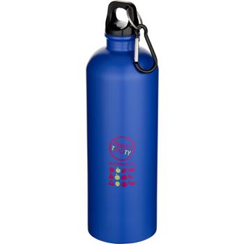 Botella de 750 ml de acero inoxidable mate reciclado con certificado RCS con mosquetón Oregon