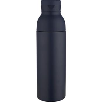 Botella de 650 ml de acero inoxidable reciclado con certificado RCS de doble pared con 3 tapas Iluminate