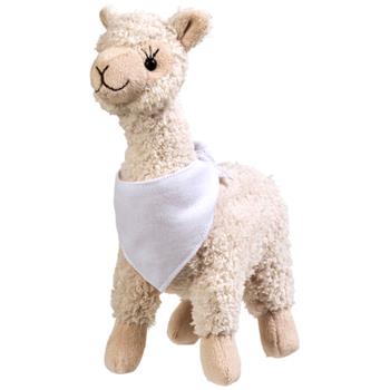 Alpaca de peluche con bandana personalizable con la marca "Cuzco"