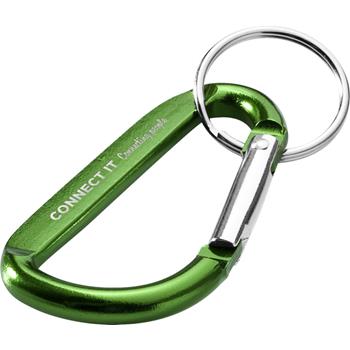 Llavero con mosquetón de aluminio reciclado RCS "Timor"