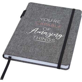 Libreta de tamaño A5 de PET reciclado Orin