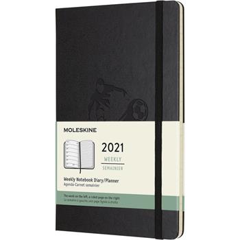 Planificador semanal L con tapa dura de 12 meses Moleskine