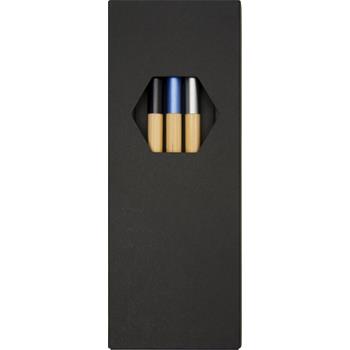 Set de bolígrafos de bambú de 3 piezas "Kerf"