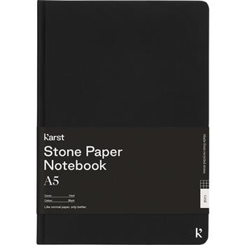 Libreta de tapa dura de papel de piedra A5 cuadriculada "Karst®"