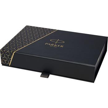 Parker set de bolígrafo y rollerball acromático con caja de regalo IM (tinta negra/azul)