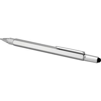 Bolígrafo multifunción de aluminio reciclado Dora (tinta negra)