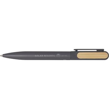 Bolígrafo de aluminio reciclado Blanca (tinta negra)