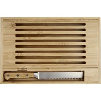 Tabla de cortar de bambú con cuchillo "Pao"