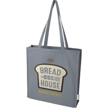 Bolsa Tote algodón reciclado 100% GRS con refuerzos de 270 g/m² Florida 14L