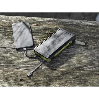 Batería externa de dinamo solar en plástico reciclado de 10 000 mAh con certificación RCS  "Soldy"