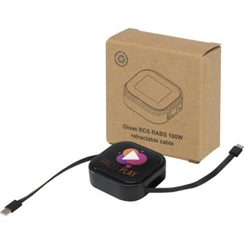 Cable retráctil reciclado 5 en 1 para sincronización de datos y carga rápida de 100 W con kit de herramientas para smartphone