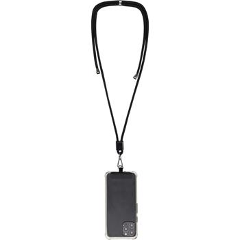 Lanyard ajustable reciclado para smartphone Vega
