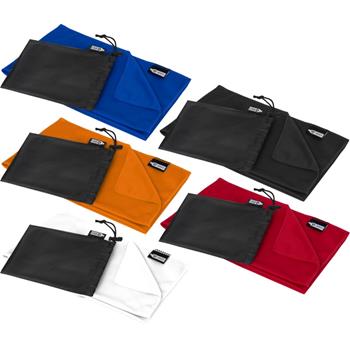 Toalla refrescante deportiva de PET reciclado con bolsa 80 x 30 cm "Raquel"