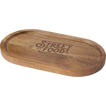 Bandeja de madera de acacia Edge