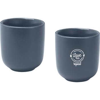 Juego de 2 tazas de espresso de cerámica acabado mate de 90 ml Male
