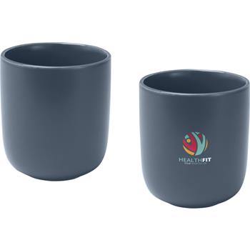 Juego de 2 tazas de cerámica acabado mate de 200 ml Male