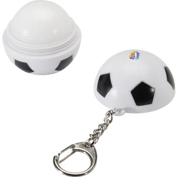 Bálsamo labial de vainilla en forma de balón de fútbol con llavero y FPS 15 Rami