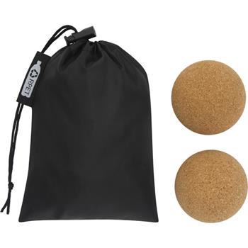Pelota de corcho para yoga "Trikona"- Set dos unidades