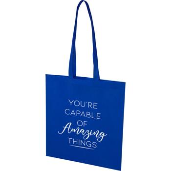 Bolsa Tote de 6 l para convenciones de material no tejido reciclado con certificado GRS EcoSeal