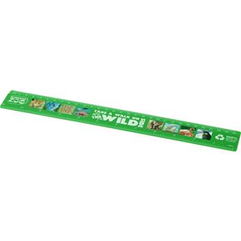 Regla de plástico reciclado de 30 cm Refari