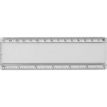 Regla de plástico de 15 cm con inserto de papel Ellison