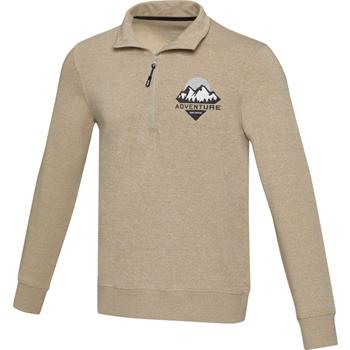 Sudadera unisex de material reciclado con cremallera 1/4 Aware™ de 280 g/m² Tin