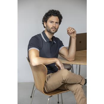 Polo de manga corta con ribete para hombre "Amarago"