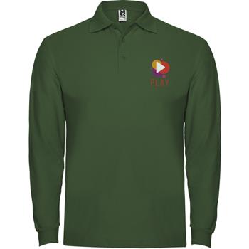 Polo de manga larga para hombre de 220 g/m² Estrella