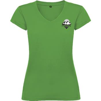 Camiseta de cuello de pico de manga corta para mujer de 155 g/m² Victoria