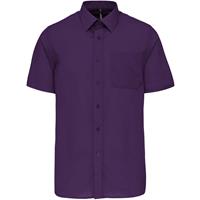 Camisa popelina de polialgodón manga corta de fácil cuidado hombre