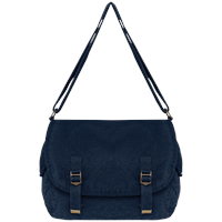 Bolsa con solapa ecorresponsable efecto lavado