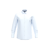 Camisa de popelina de polialgodón de fácil cuidado para hombre