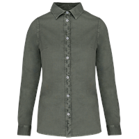 Camisa ecorresponsable efecto lavado mujer