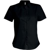 Camisa no-plancha manga corta mujer