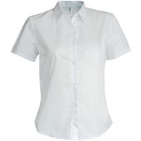 Camisa no-plancha manga corta mujer