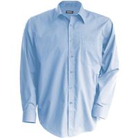 Camisa no-plancha manga larga hombre