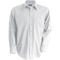 Camisa no-plancha manga larga hombre