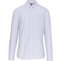 Camisa oxford lavada manga larga