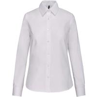 Camisa oxford manga larga mujer