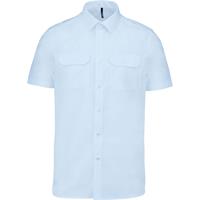 Camisa piloto manga corta hombre