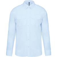 Camisa piloto manga larga hombre