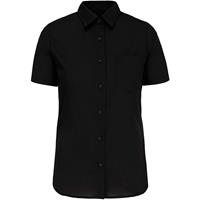 Camisa popelina manga corta mujer