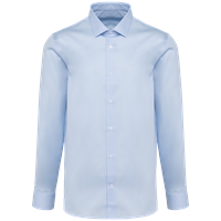 Camisa popelina manga larga hombre