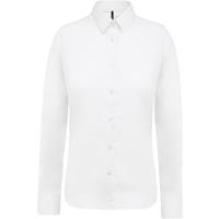 Camisa popelina manga larga mujer